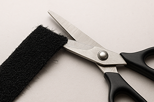 Cutting Velcro by Scissor