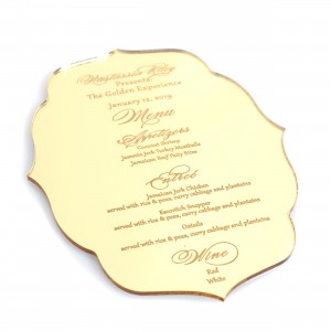 Gold Mirror Acrylic 3