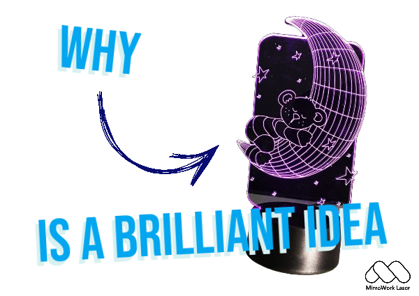 Laser Engraved Acrylic Brilliant Idea Display
