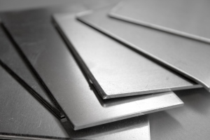 Anodized aluminum sheet.