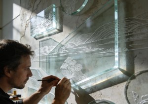 Artists Utilize Surface Etching on Glass.