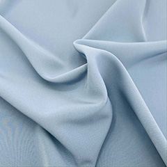 Crepe Blue Fabric