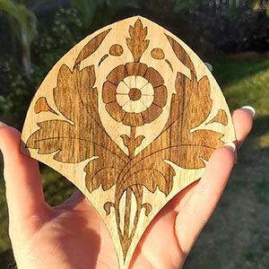 Custom Laser Engraved Patterned Wood Veneer