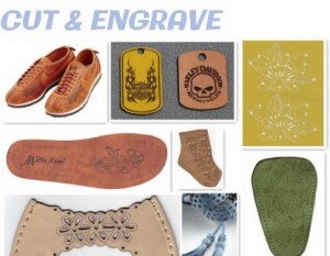Laser engraving and cutting leather with flatbed laser cutter 160.