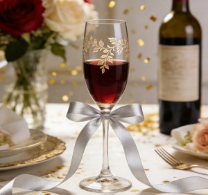 Laser-Engraved Wine Glasses.