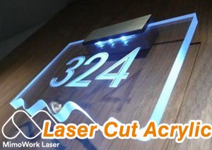lasero tranĉanta akrila signo