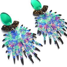 Colorful Laser-Cut Acrylic Jewelry Pieces