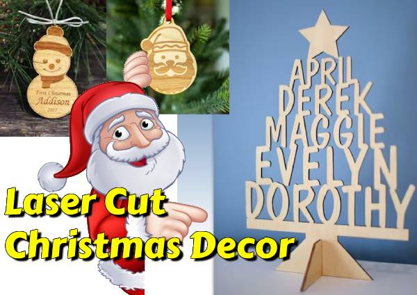 Laser Cut Christmas Ornaments