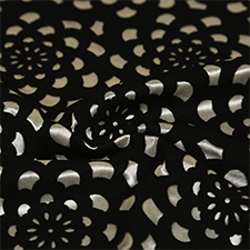 Laser Cut Damask Fabric