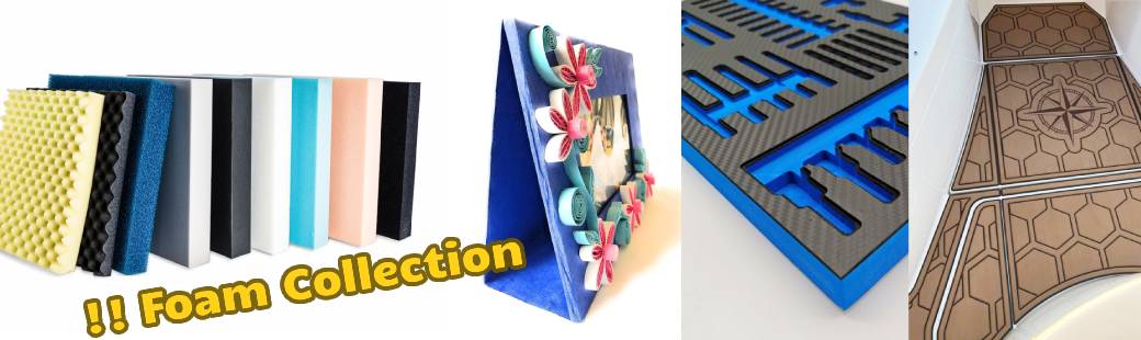 laser cutting foam collection