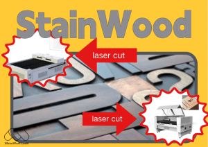 Laser cut wood