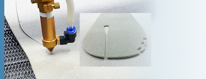 laser cutting foam