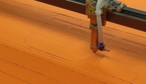 Laser cutting for fabrics.