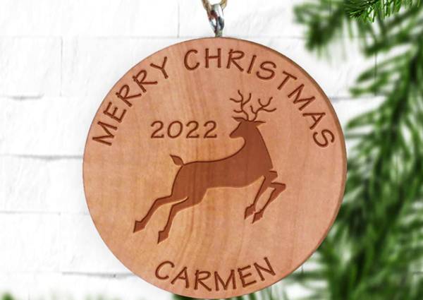 laser Engraved Christmas Decoration