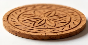 Laser engraved coasters