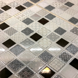Laser engraving ceramic tile