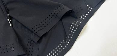 laser perforating in garment