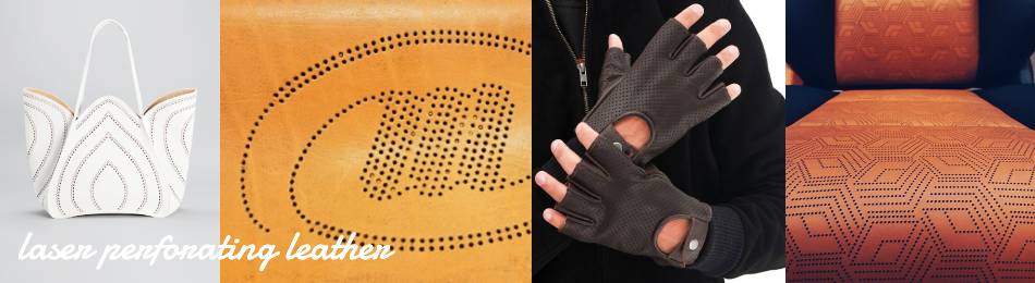 laser perforated leather