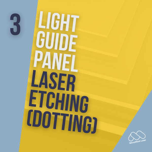 Ljósleiðari Panel Laser Etching/Dotting Thumbnail Art