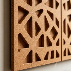 Patterned MDF Laser Cut Acoustic Panel