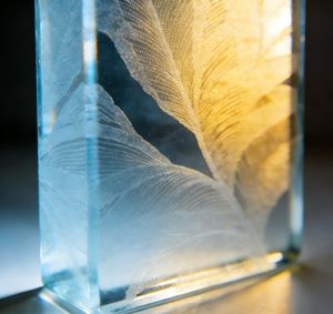 Photo of surface etching micrograph.