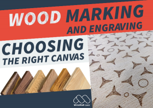 Laser marking and engraving patterns on wood.